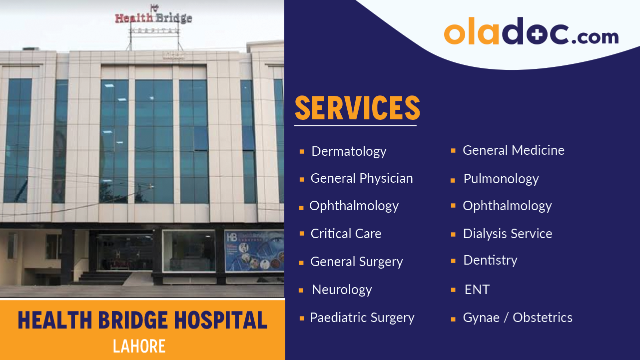 Services Offered by Health Bridge Lahore